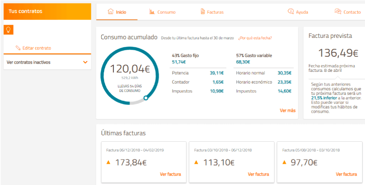 Página de Inicio del Área de Clientes Repsol Área de clientes Repsol