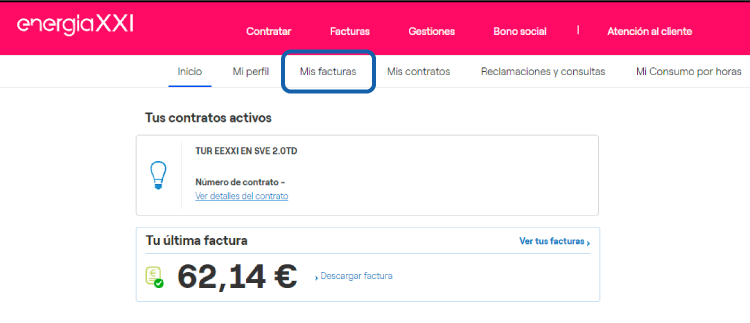 Cómo acceder al apartado Mis Facturas Energía XXI accede-a-amis-facturas-energia-xxi