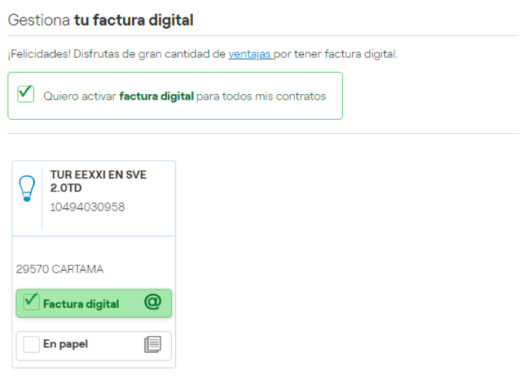 Activar Factura electrónica online Activar factura electrónica