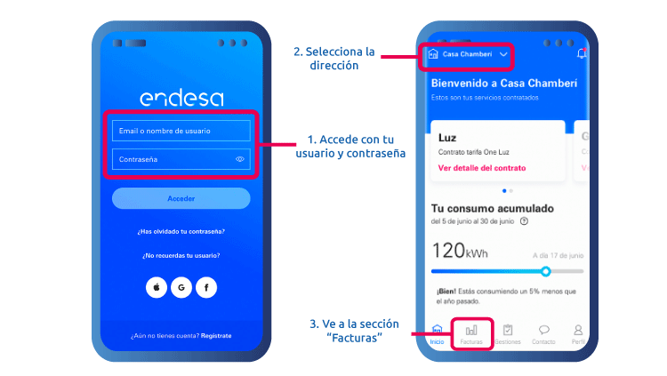 Ver facturas desde la App de Endesa ver-facturas-desde-app-endesa